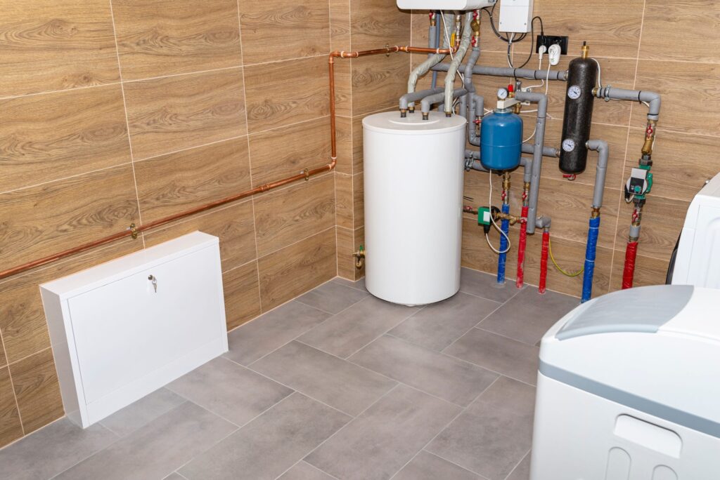 Residential water heater and plumbing system installed in DeLand
